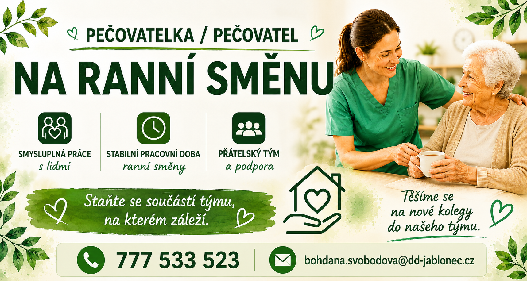 Inzerát - Pečovatel / Pečovatelka